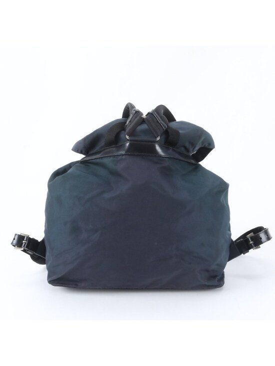 Prada Tessuto Nylon Leather Backpack Navy main image 6